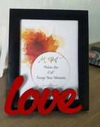 Art Street - Love Table Photo Frame Red & Black For Valentine's Day Gift