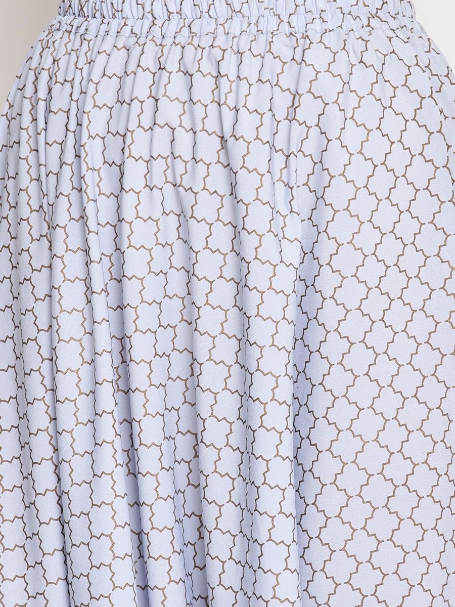 Ahalyaa Crepe Printed Top With Harem Pant