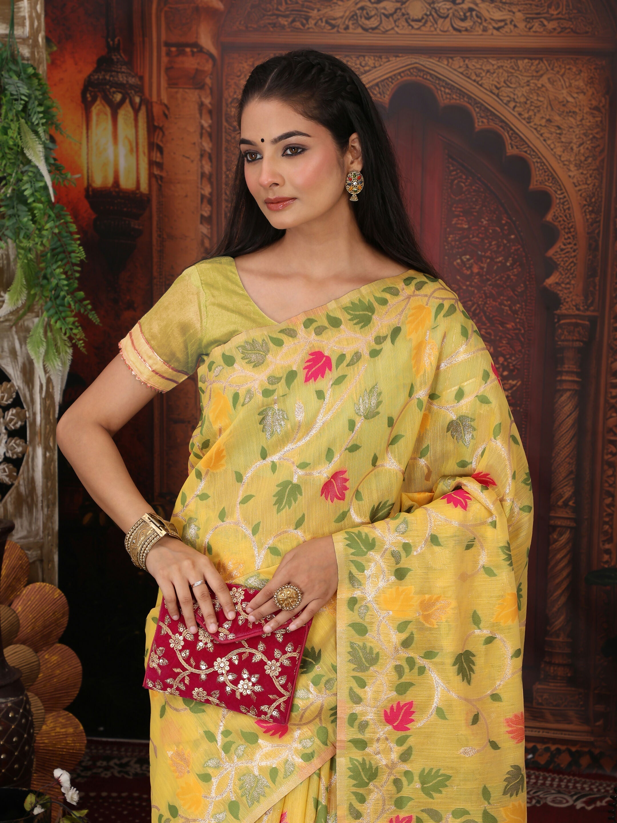 Shree Shyam Fashion Linen Cotton White Saree - Distacart