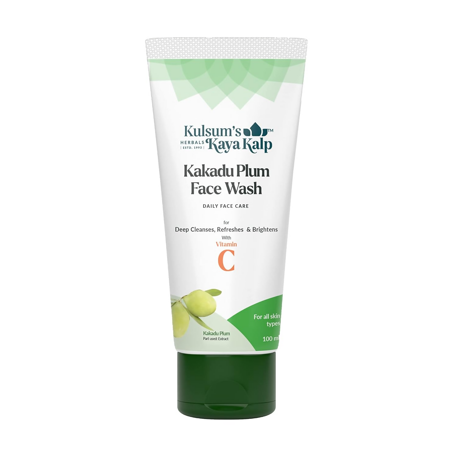 Kulsum's Kaya Kalp Kakadu Plum Face Wash Daily Face Care For Deep Cleanses,Refreshes & Brightens With Vitamin C