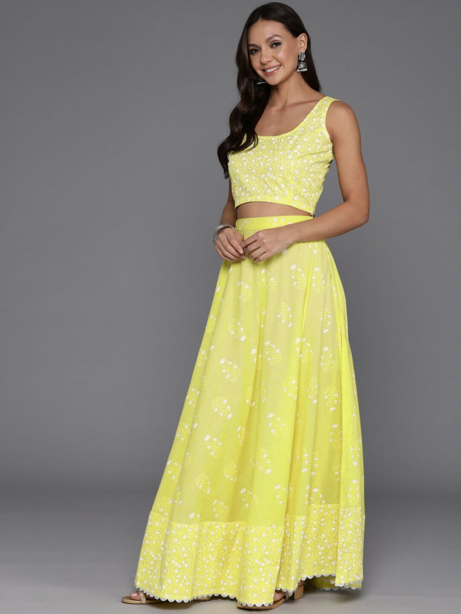 Ahalyaa women's wear Traditional wear lehenga choli - Yellow