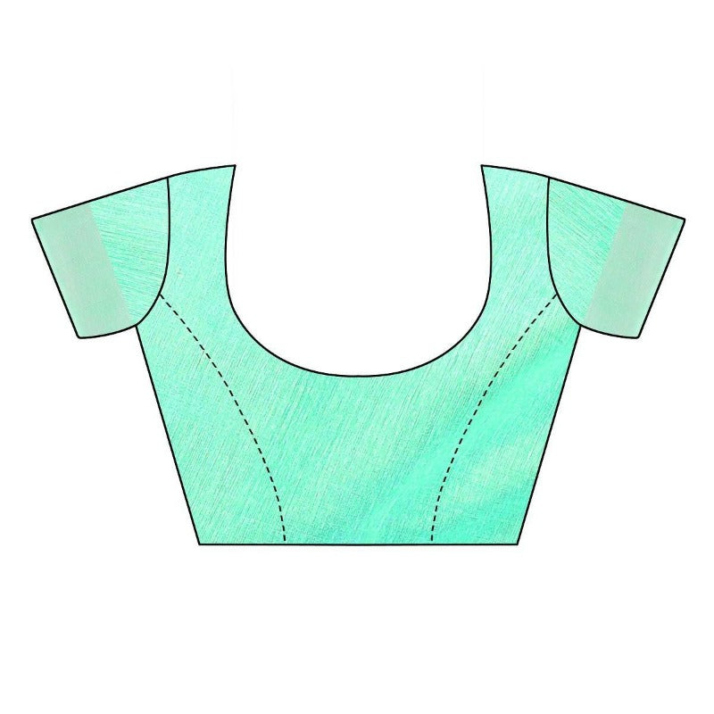 Vamika Green Chanderi Designer Blouse (DIYA GREEN)	