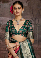Joban Fashion Multicolor Art Silk With Fine Viscose Border Ajrak Full Body Print With Soft Finish Saree - Distacart