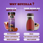 Bevzilla Classic Black Roast Strong Coffee Powder - Dark Wish - Distacart