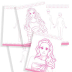 Dreamland Publications Style Studio Fashion Sketch Activity Book 1 for Girls Age 4-8 years - Distacart