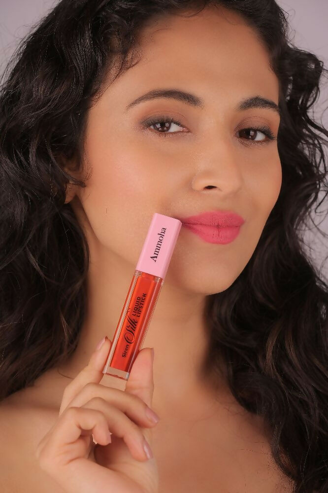 Ammoha Cosmetics Long-Lasting, Matte-Finished Spring Flamingo Color Liquid Lipstick