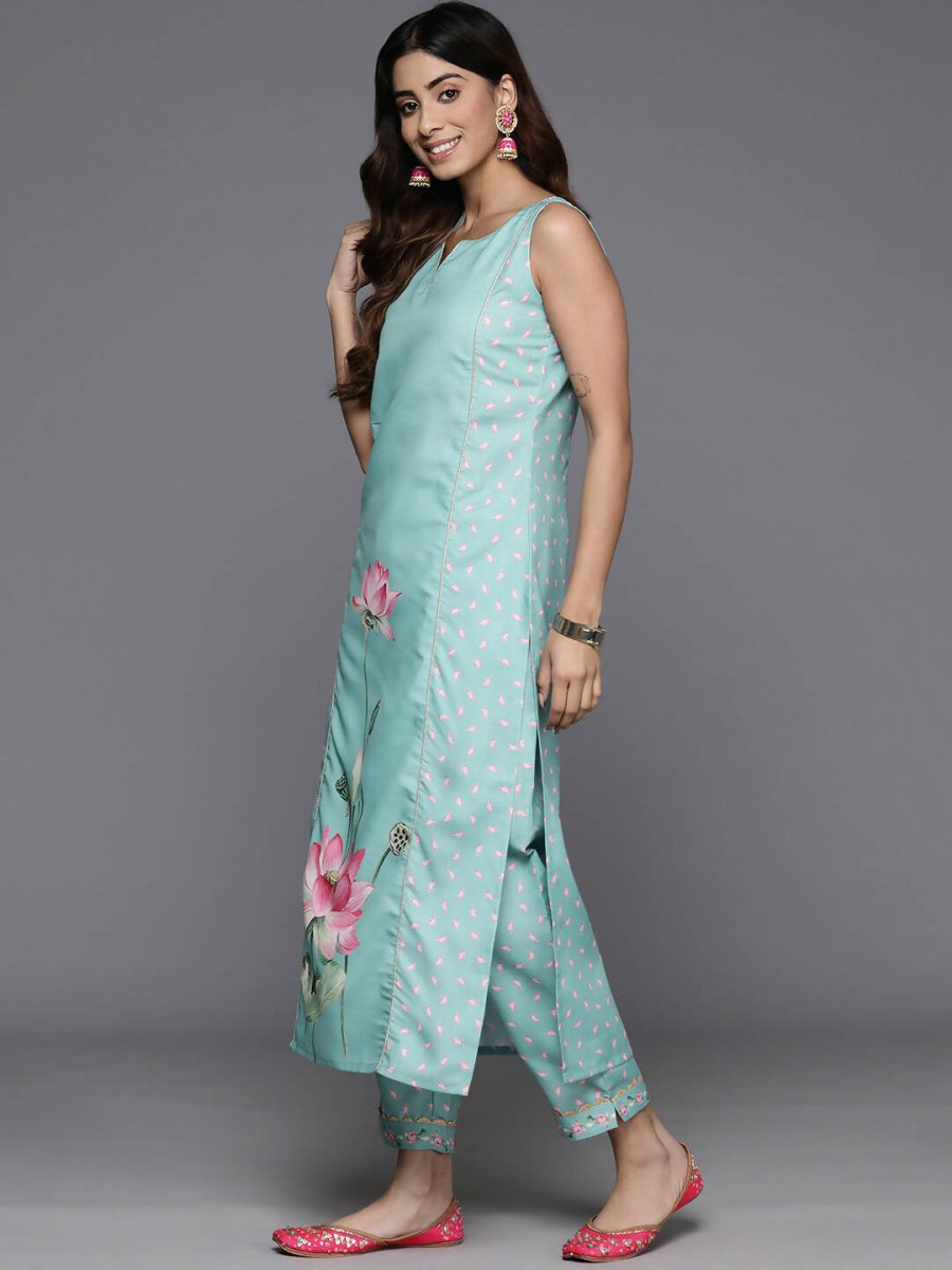 Ahalyaa Women's Traditional wear Kurta Set - Blue