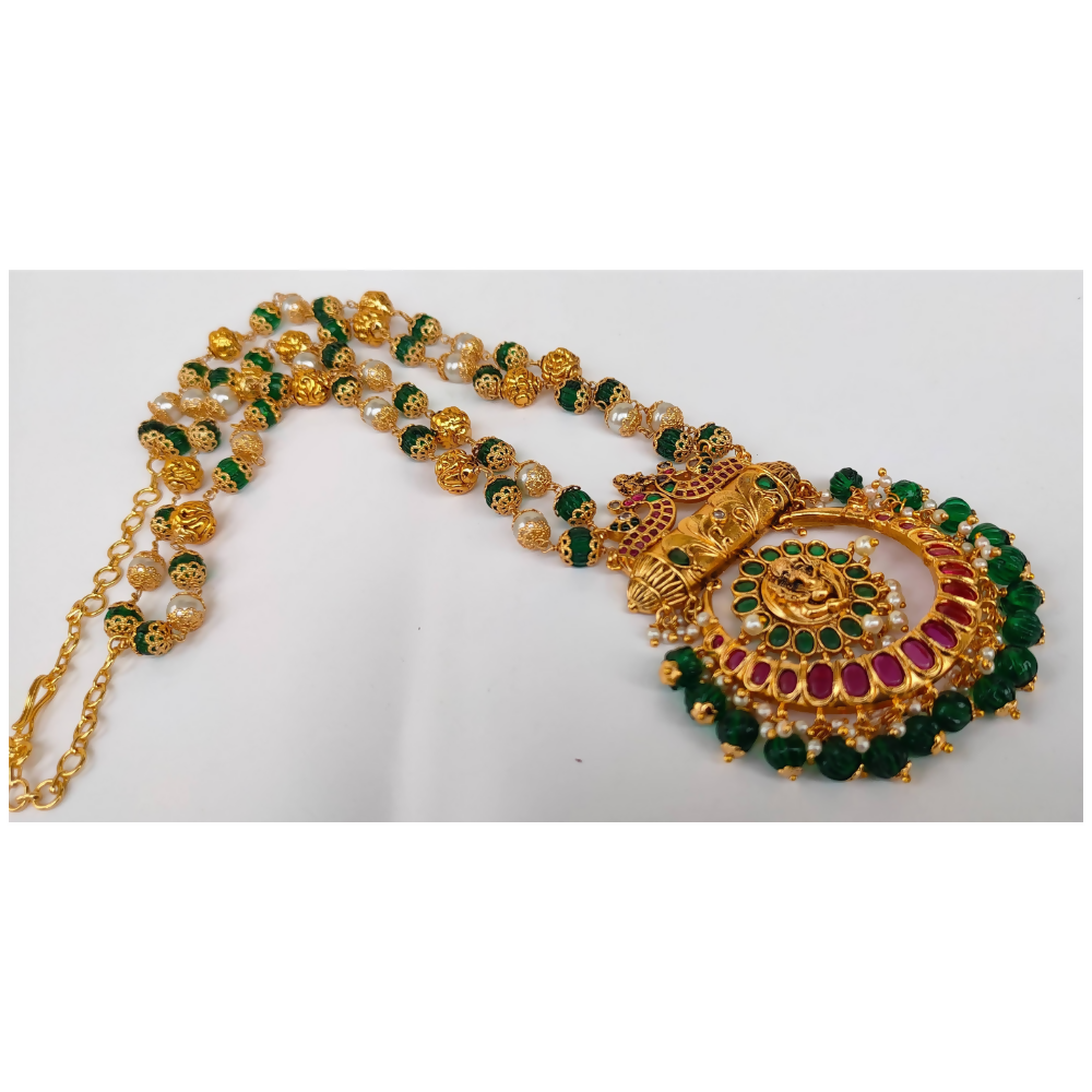 Beaded Ganesha Temple Necklace
