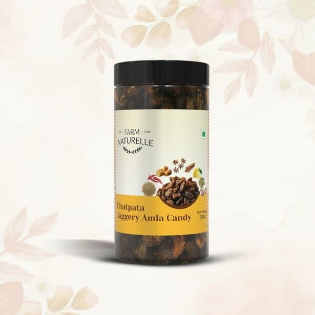 Farm Naturelle Chatpata Jaggery Amla Candy - Tangy