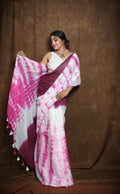 Exclusive Collection Maroon Pink Beautiful Super Soft Most Comfortable Pure Mul Cotton Saree - Distacart