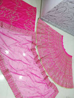 Jyoti Fashion Glamorous Rani Pink Chapat Zari and Dori Embroidered Malai Satin Silk Lehenga Choli with Dupatta