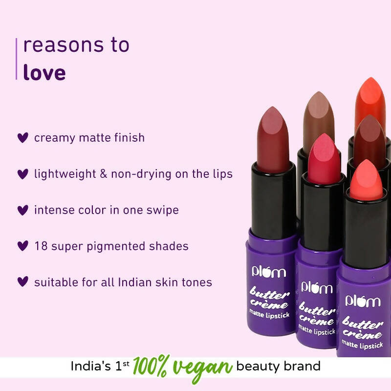 Plum Butter Crème Matte Lipstick Nude Bloom - 121 (Pink Nude)
