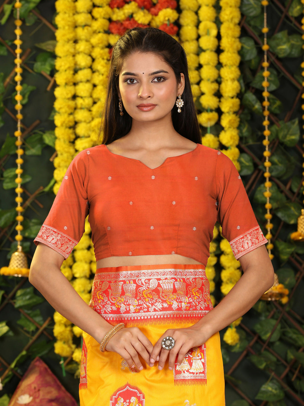 Shree Shyam Fashion Silk Yellow Saree - Distacart