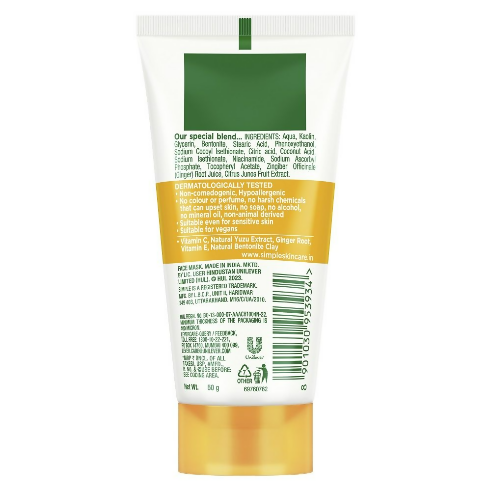 Simple Protect N Glow Vitamin C Brighten Clay Mask - Distacart
