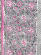 Rudra Bazaar Grey Printed Anarkali Suit Set With Dupatta - Distacart