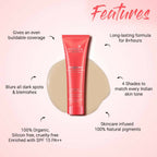 Biotique Natural Makeup Natural Magicare All Day Liquid Foundation - Clay - Distacart
