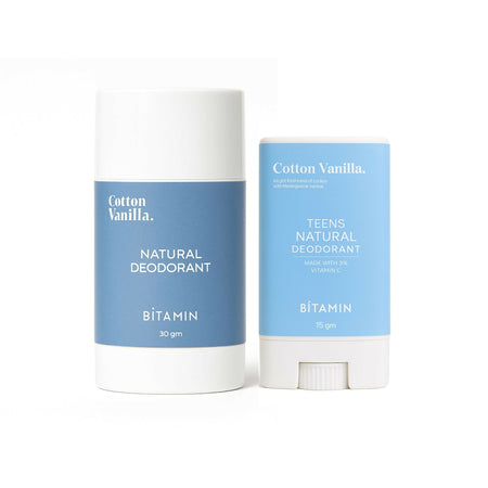 Bitamin Natural Deodorant Sea Salt Teens, Wild Root Roll On Mom & Daughter Pack