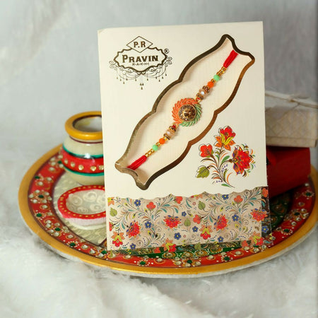 Indianvibez Designer Stone Rakhi