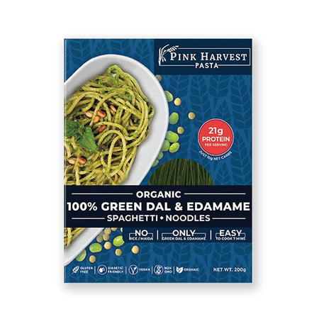 Pink Harvest Organic 100% Green Dal & Edamame Spaghetti Noodles