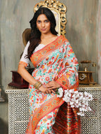 Shree Shyam Fashion Linen Cotton(Woven Work) Multicolour Saree - Distacart