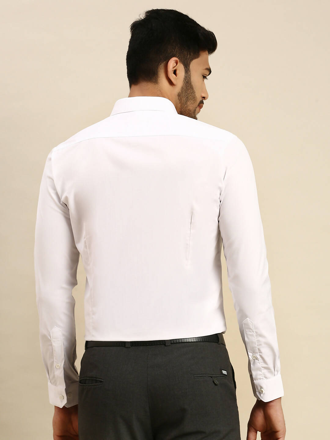 Ramraj Cotton Mens Full Sleeve White Shirt Plus Size - 100% Cotton
