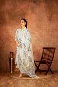 Joban Fashion Off White Blue Hand Block Printed Cotton Suit Set - Distacart