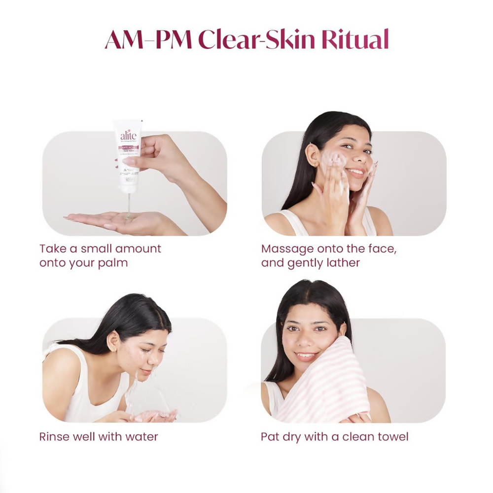 Alite Anti-Acne 5-in-1 Face Wash - Encapsulated Charcoal, Sebum Control Enzyme & Ceramides - Distacart