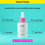 Chemist At Play Anti-Aging Face Serum For Dry, Mature Oily Skin, Reduces Wrinkles, Fine Lines, Age Spots