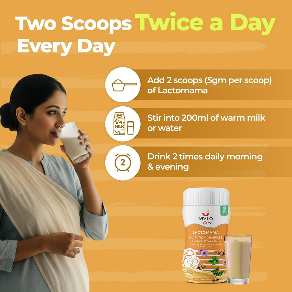 Mylo Care Lactomama Granules For Breastfeeding With Shatavari (Kesar Badam)