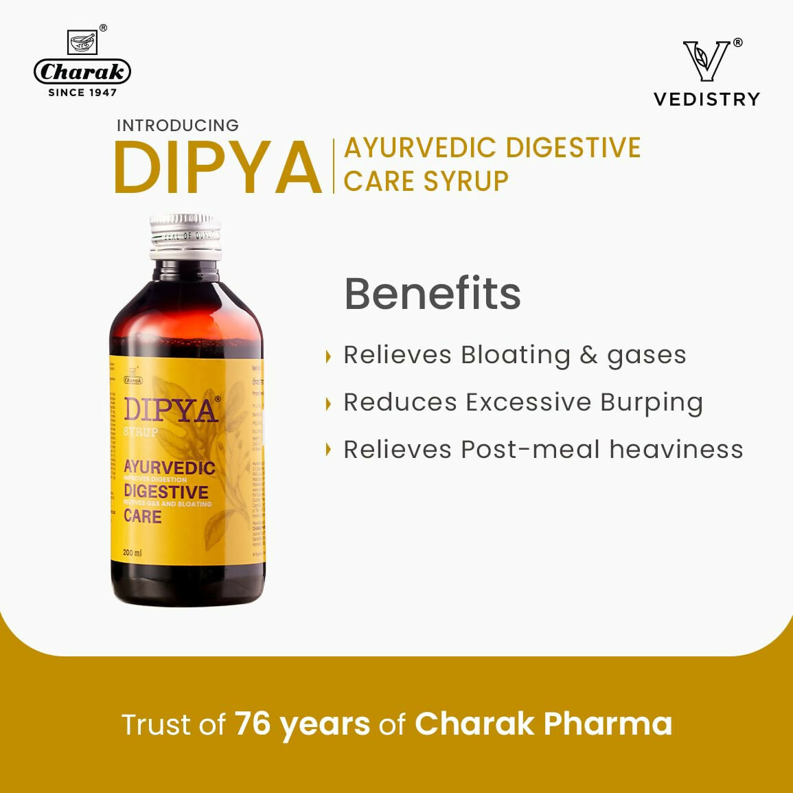 Dipya Ayurvedic Digestive Care Syrup - Distacart