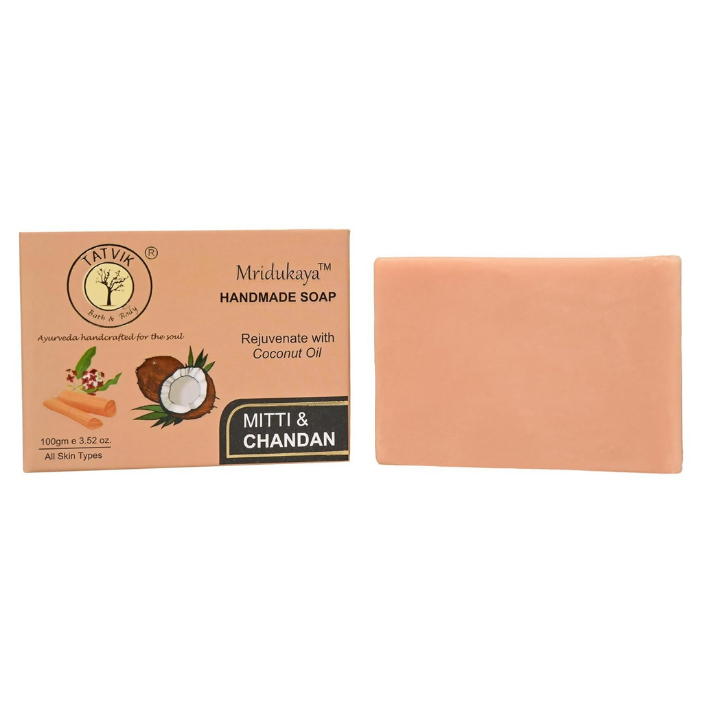 Tatvik Ayurveda Mridukaya Hand Made Soap (Mitti & Chandan)