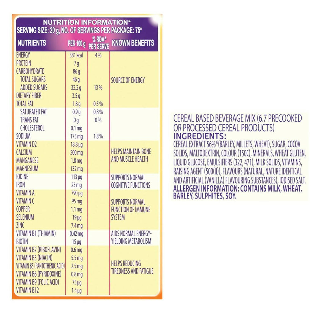 Cadbury Bournvita Chocolate Nutrition Drink - Distacart