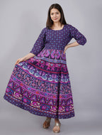 Vamika Multicolor Cotton Printed Party/Casual Wear Kurti (GAM19K)