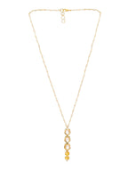 Ruby Raang Yellow Citrine Kundan Necklace