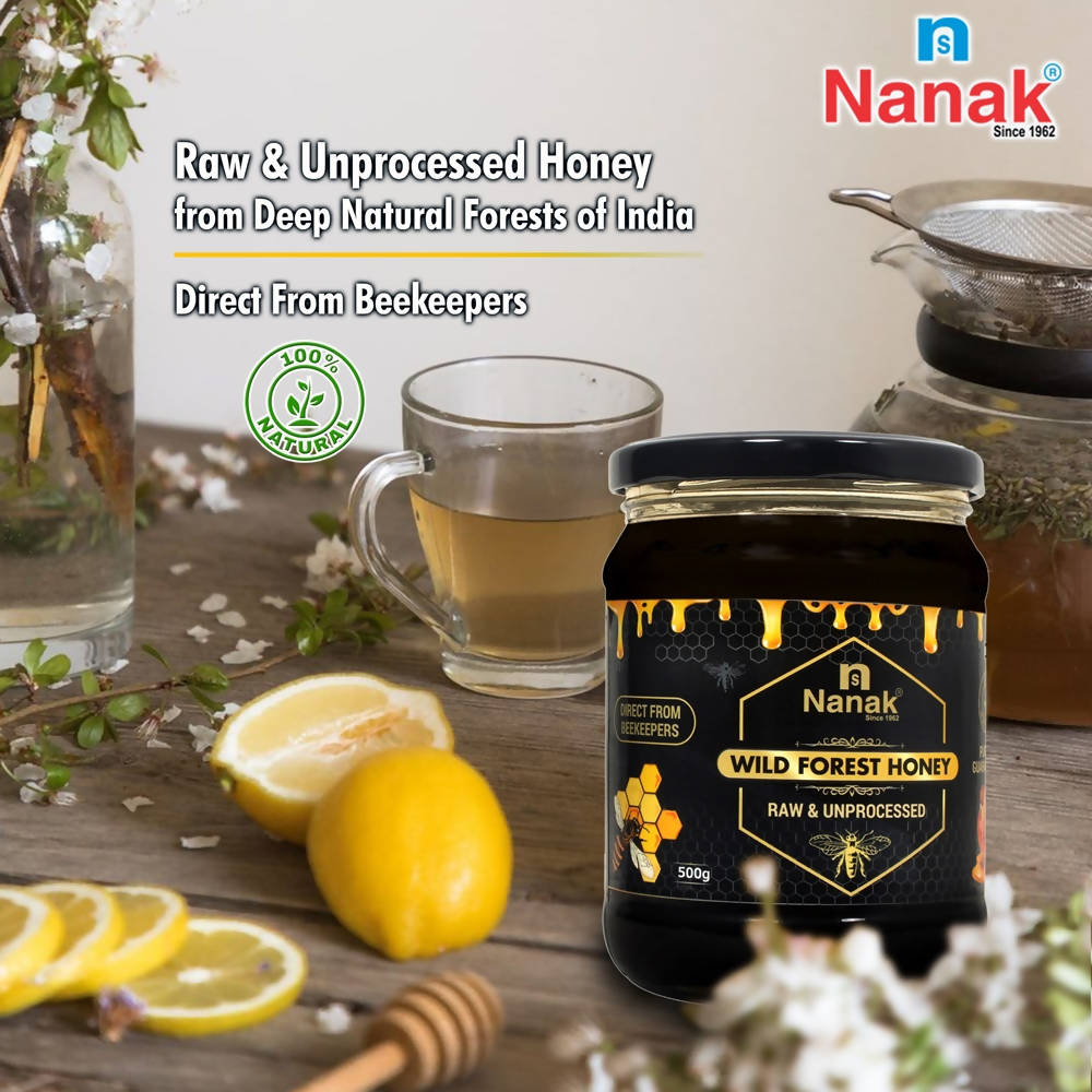 Nanak Wild Forest Raw & Unprocessed Honey-500 gm