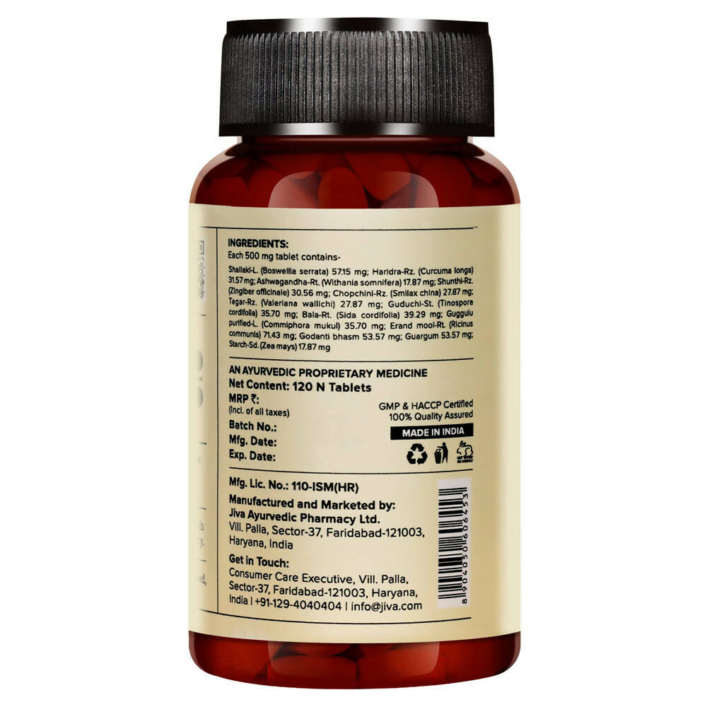 Jiva Ayurveda Pain Calm Tablets - Distacart