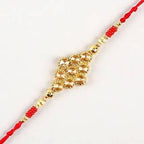 Kundan Rakhi With Dry Fruits & Besan Laddoos