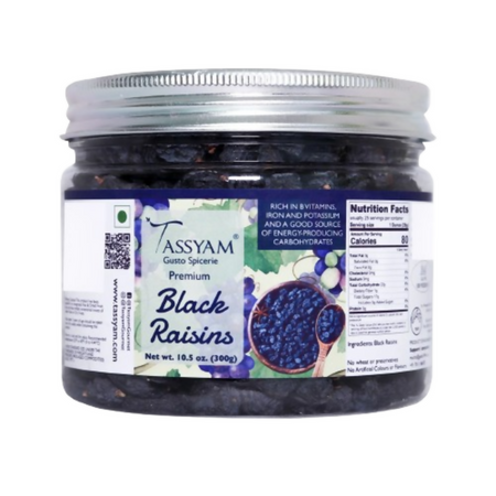 Tassyam Organics Seedless Black Raisins