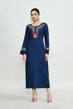 Joban Fashion Blue Rayon Tunic