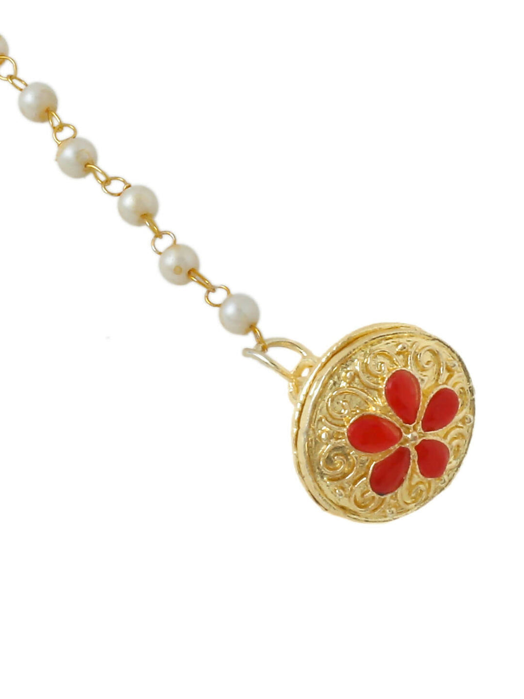NVR Women's Trending Stylish Gold-Plated Maang Tikka - Distacart