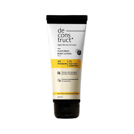 Deconstruct Detan Sunscreen Body Lotion, SPF 50 PA++++, Brightens & Protects