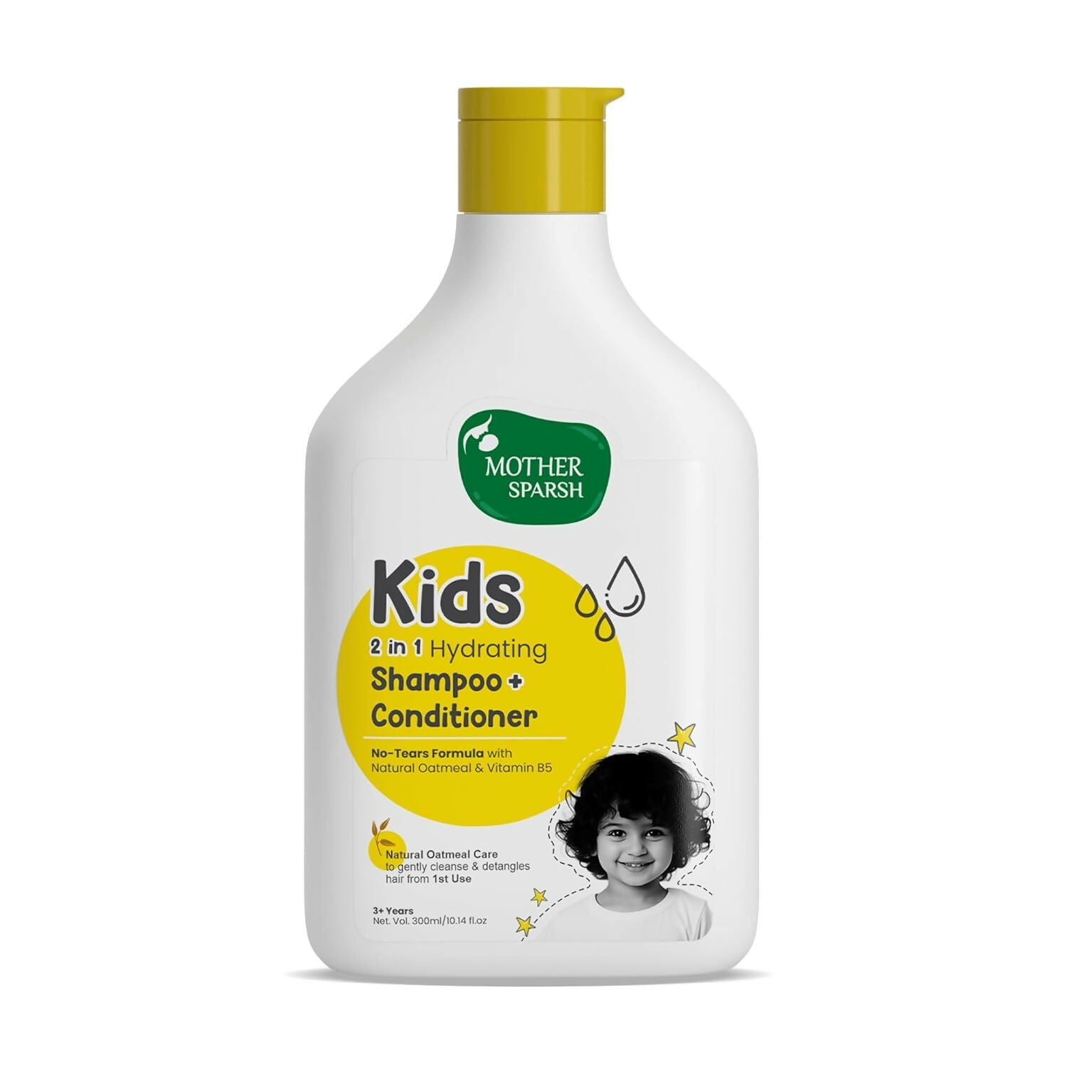 Mother Sparsh 2 In 1 Hydrating Shampoo + Conditioner for Kids & Babies With Natural Oatmeal & Vitamin B5
