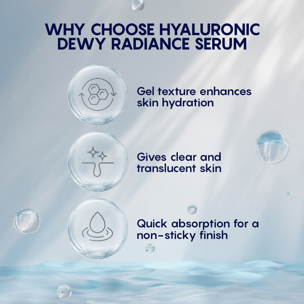 AHC Hyaluronic Dewy Moisturising Radiance Face Serum - Korean skincare