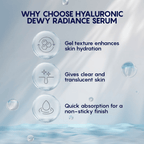 AHC Hyaluronic Dewy Moisturising Radiance Face Serum - Korean skincare