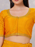 Joban Fashion Women Silk Mustard Stitched Blouse