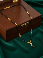 NVR Women Black Gold Plated Mangalsutra - Distacart