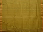 Olive Uppada Cotton Handloom Saree with Jamdani Pallu Design - Global Threads