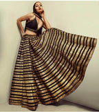 Jyoti Fashion Women's Black Heavy Kasturi Silk Sequins with Dori Embroidered Designer Lehenga Choli Set