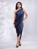 BohoJazz One Shoulder Drape Cowl Gown - Distacart