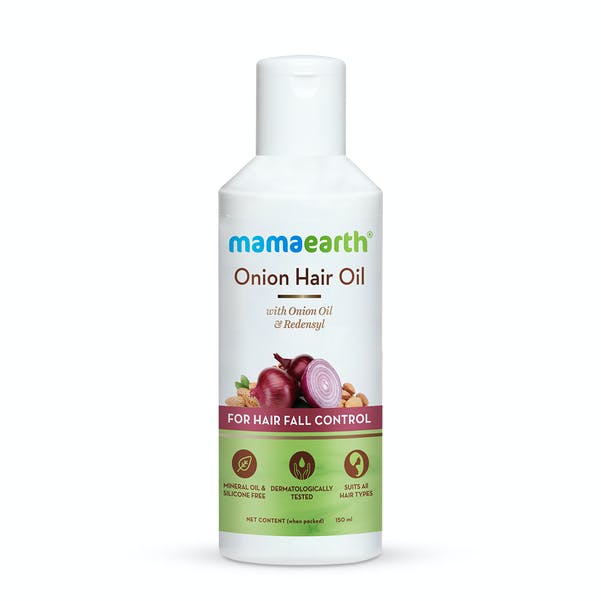 Mamaearth Onion Hair Oil available sizes 50ml 100ml 150ml